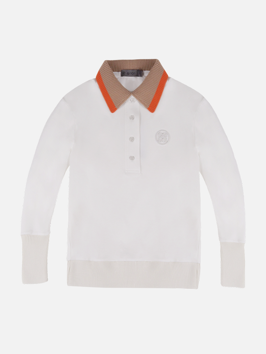 Kniited Collor Polo_IVORY