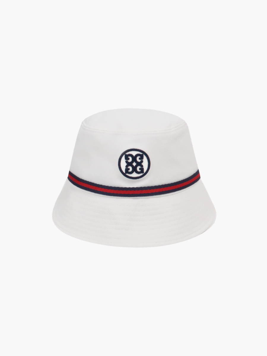 Circle G&#039;s Bucket Hat_white/red