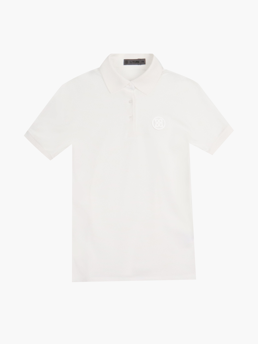 Pique Polo Short-Sleeve T-Shirts_WHITE