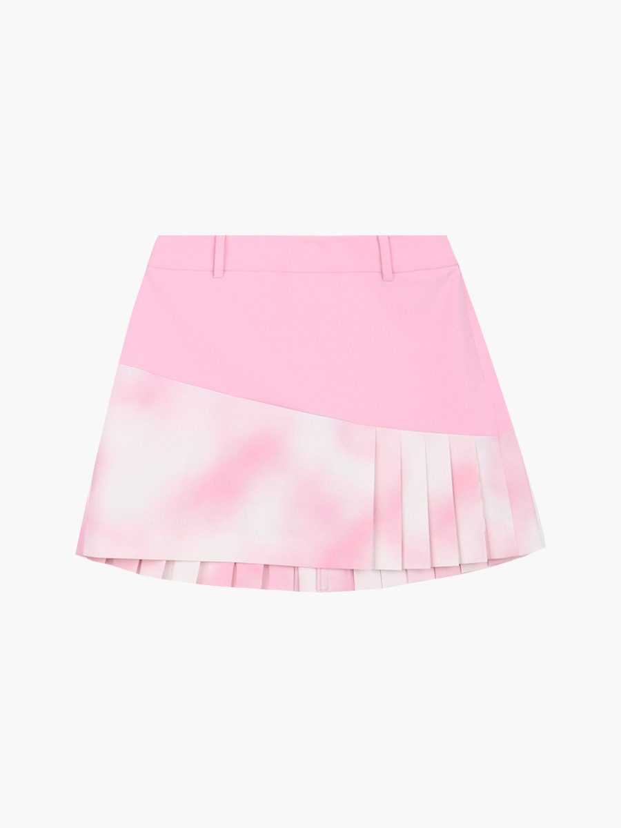 Pleats Skirt_pink