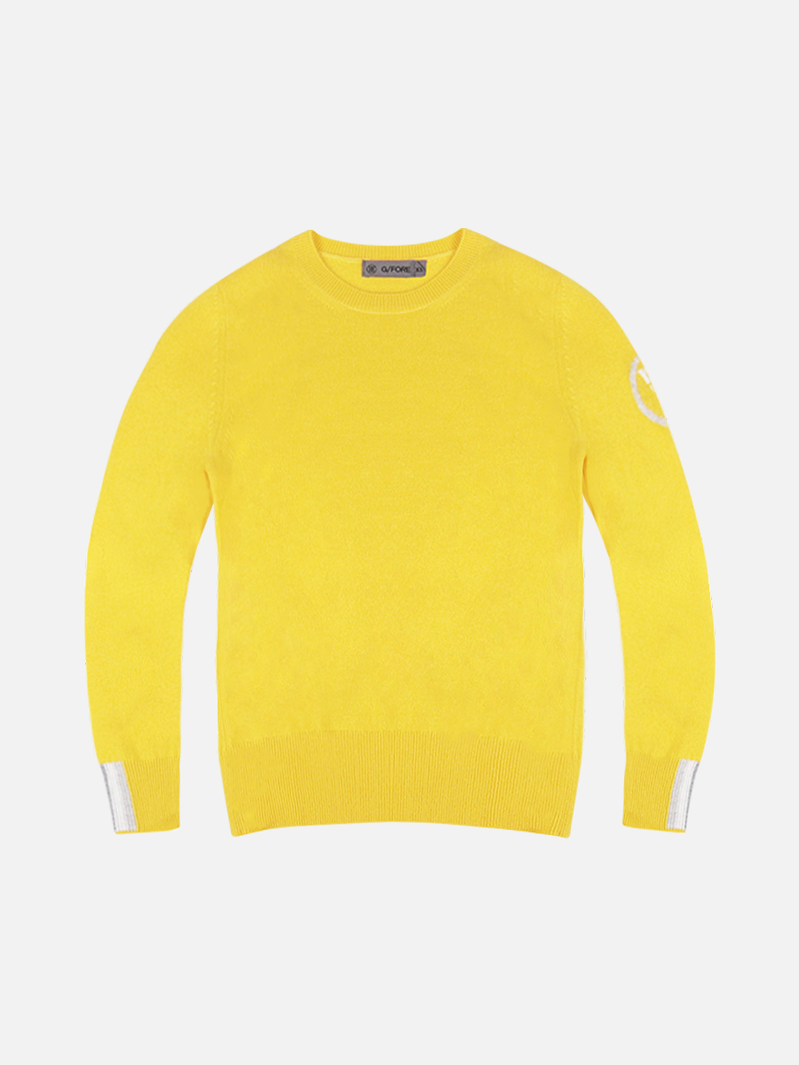 Cashmere Round Sweater_YELLOW