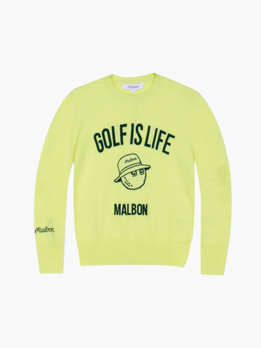 Golf is Life 스웨터 LIME