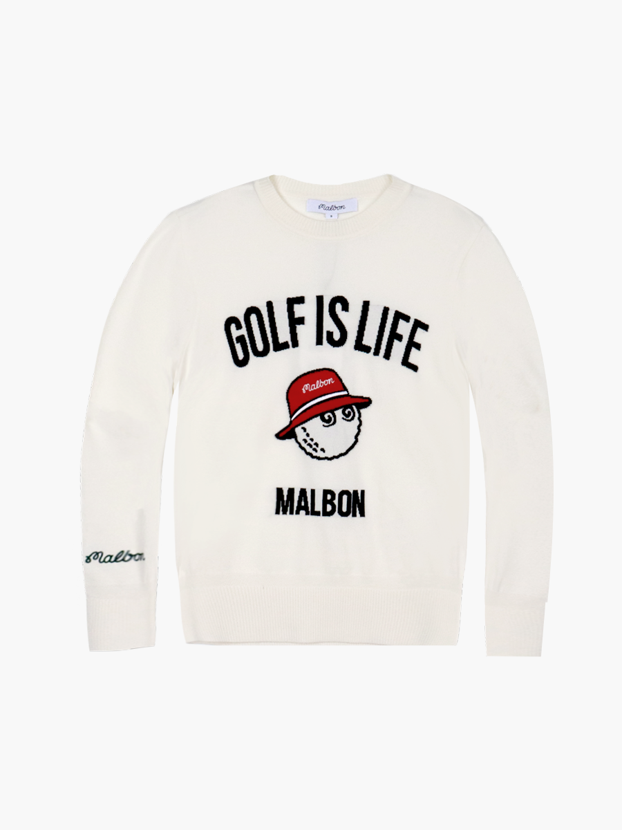 Golf is Life 스웨터 IVORY