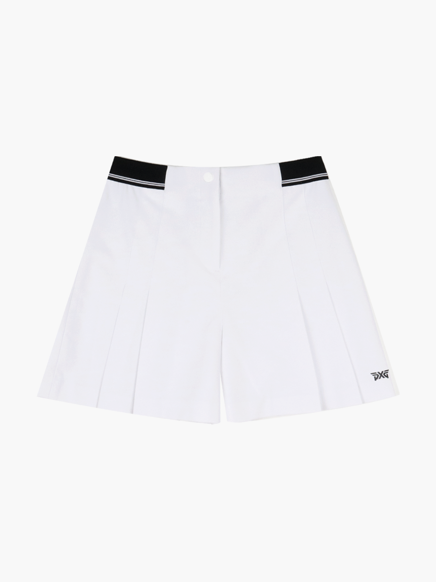 SUMMER BACK PLEATED SHORT PANTS_WH