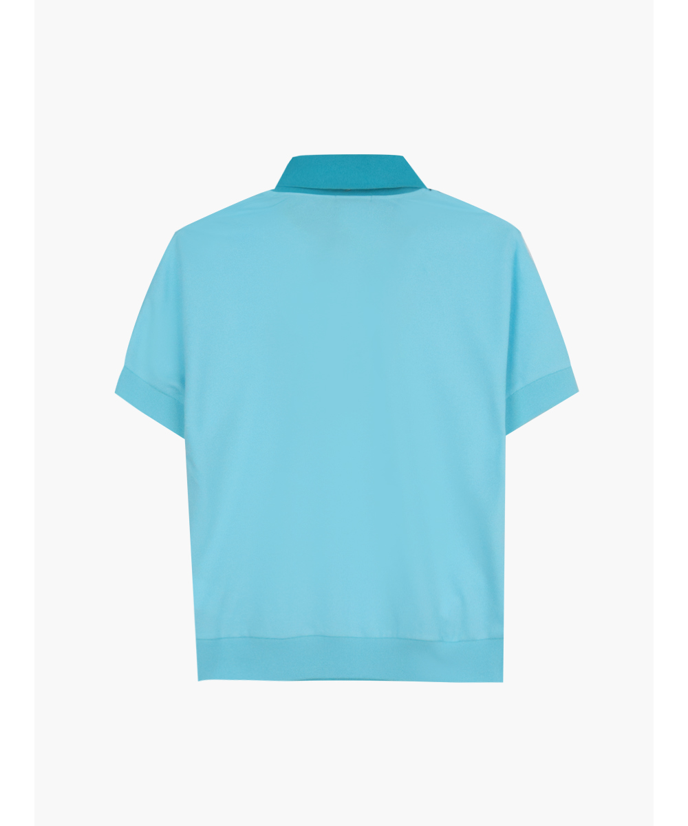 반팔 티셔츠 스카이블루 색상 이미지-S9L4