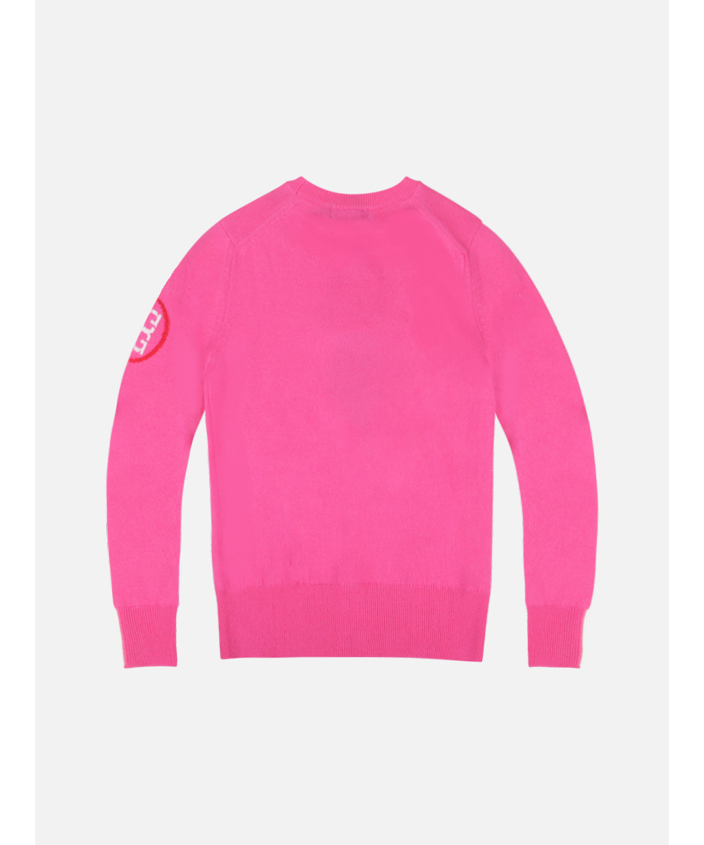 긴팔 티셔츠 핑크 색상 이미지-S1L1