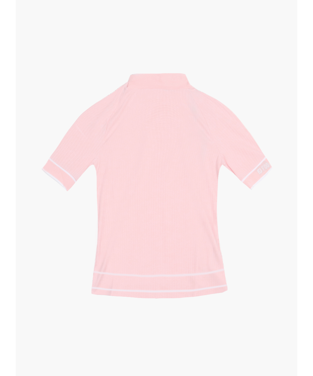 반팔 티셔츠 베이비핑크 색상 이미지-S1L2