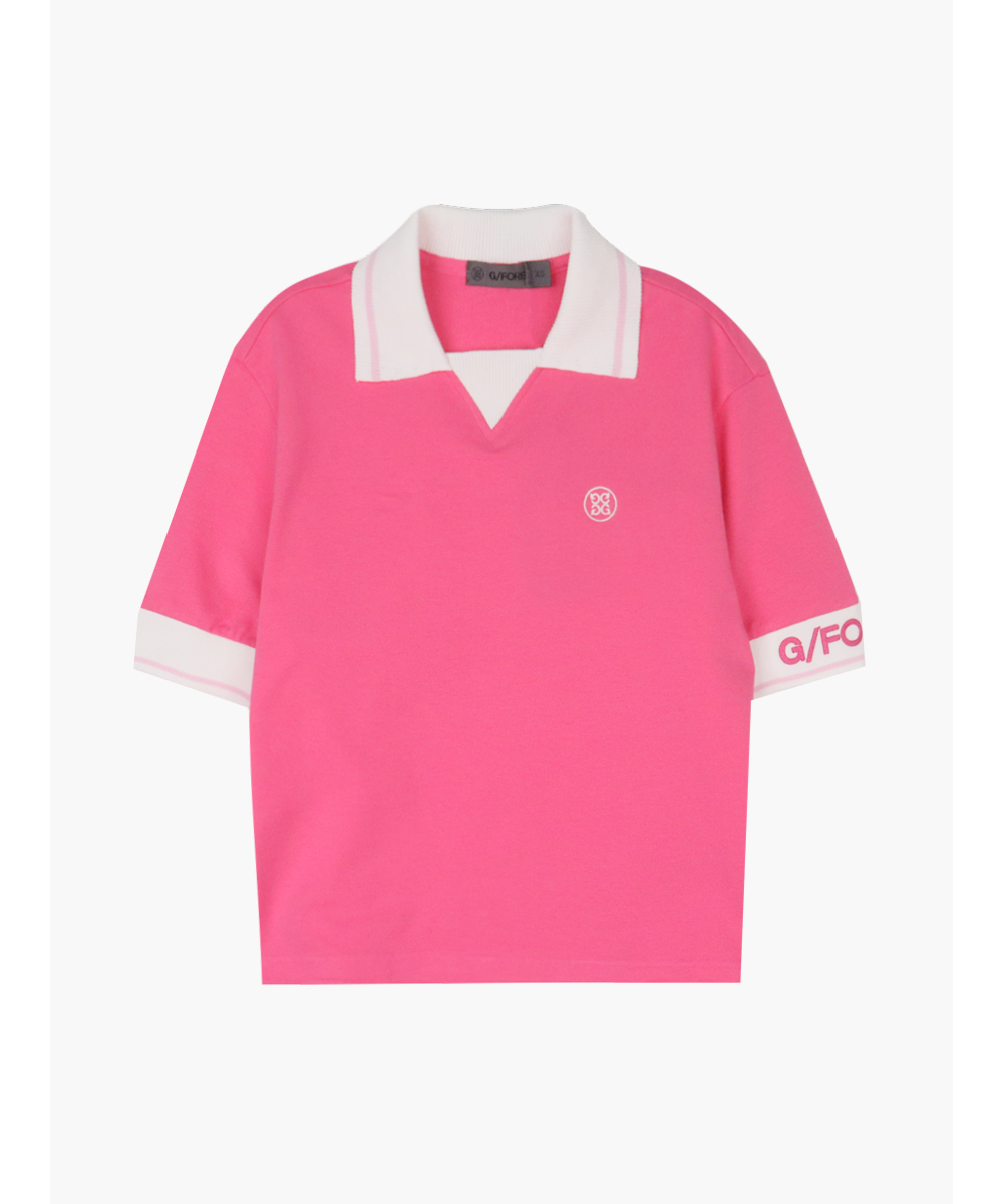 반팔 티셔츠 핑크 색상 이미지-S17L5